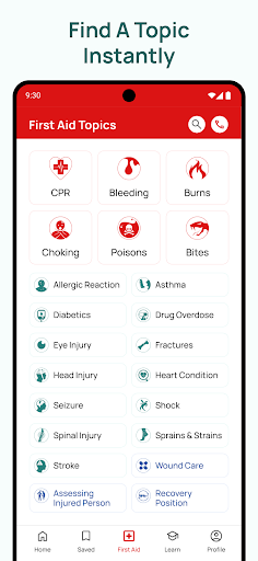 Screenshot of iFirstAid