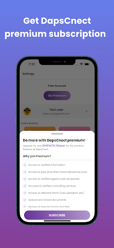 DapsCnect Screen 2