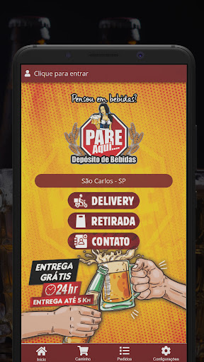 Android application Pare Aqui Bebidas screenshort