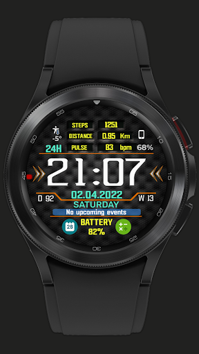 Digital watch face NB_02 Screen 3
