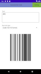 QR code and barcode generator