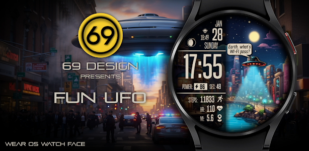 [69D] FUN UFO animated watch Unknown