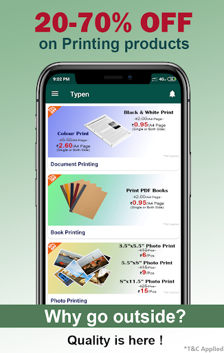 Typen - Online Printing Screen 2