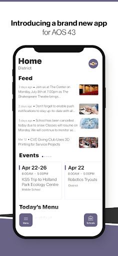 Android application AOS 43 (MSAD 31 + MSAD 41) screenshort