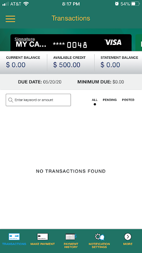 TVFCU Cards Screen 3