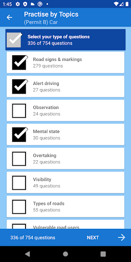 Driver Theory Test Ireland Screen 2