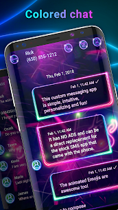 Neonfarben-Chat für SMS apk download 2