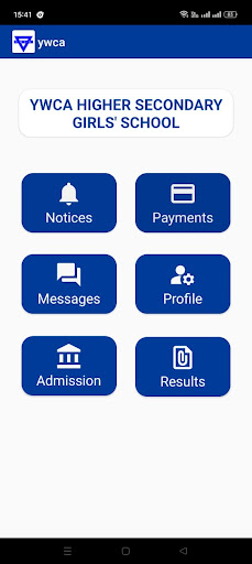 Android application ywca - school app screenshort