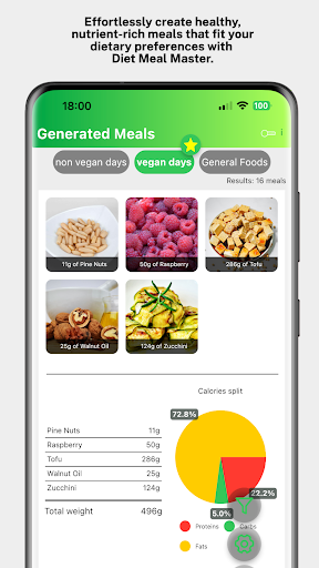Android application NutriPlan by Diet Meal Master screenshort