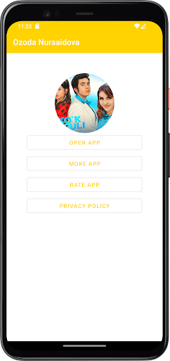Android application Ozoda Nursaidova 2024 2025 screenshort