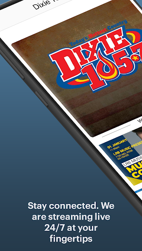 Android application Dixie 105.7 screenshort