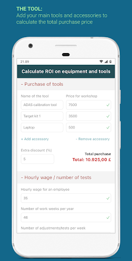Android application Tools ROI screenshort
