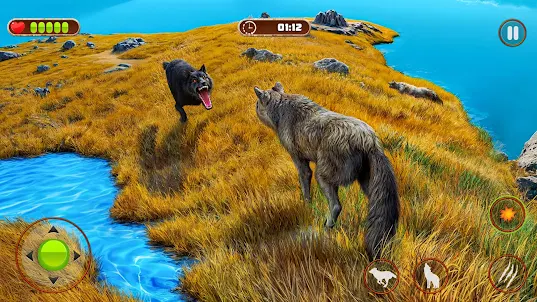 Wild Wolf Sim: Animal Games 3D