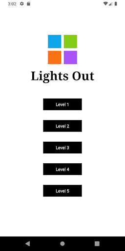 Android application Lights Out screenshort