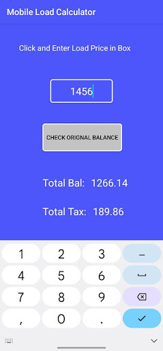 Mobile Load Calculator Screen 3