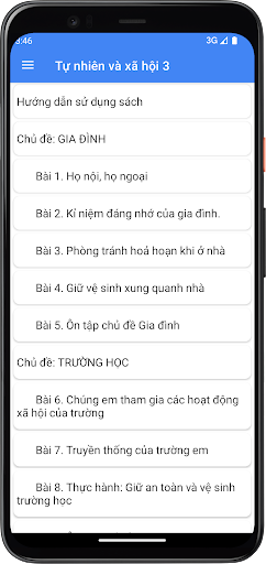 Tự nhiên và xã hội Lớp3 Screen 2