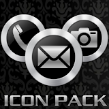ICON PACK SILVER METAL THEME icon