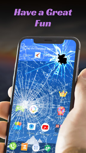 Android application Broken Screen Wallpaper screenshort