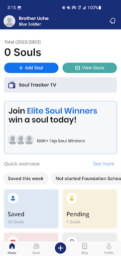 Android application Christ Embassy SoulTracker screenshort