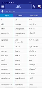 Spanish Vietnamese Dictionary