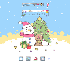 雪だるまのクリスマス Homeテーマ Androidアプリ Applion