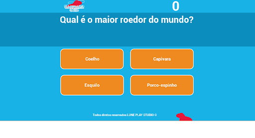 Android application Capivara Quiz screenshort