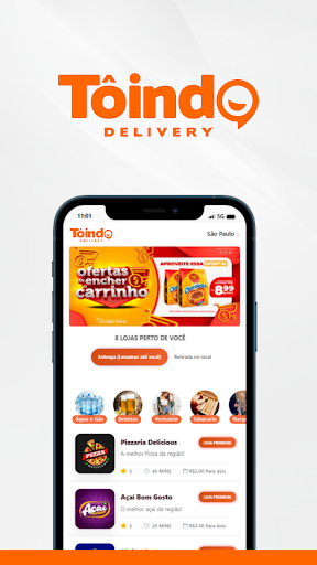 Android application TôindO Delivery screenshort