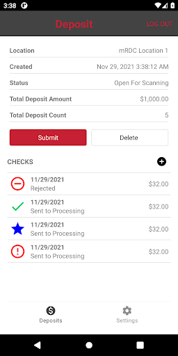FB&T Mobile Business Deposit Screen 2