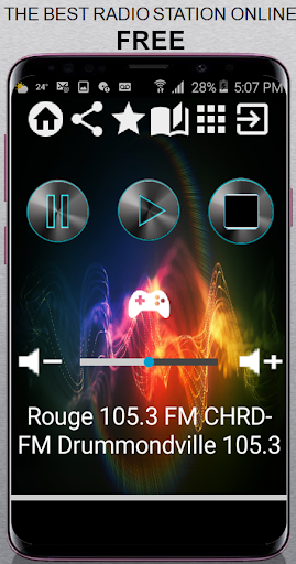Android application Rouge 105.3 FM CHRD-FM Drummon screenshort