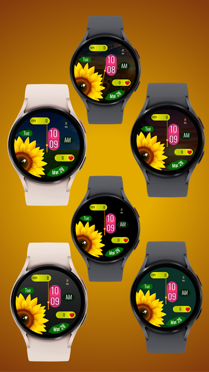 Sun Flower - Watch Face - New - (Android)