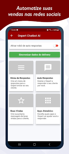 Onpert - Chatbot para Delivery Screen 3