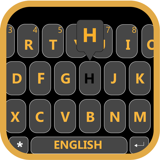 Luxury Golden Black Keyboard 1.2 Icon