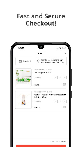 Screenshot of Lynne's Beauty Closet