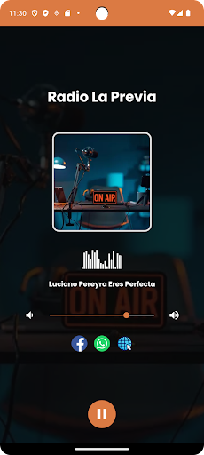 Android application Radio La Previa screenshort