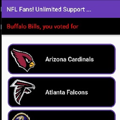 Android application NFL Fans! Unlimited Support .. screenshort