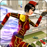 Flash Girl speed hero-Multi flash mortal battle icon