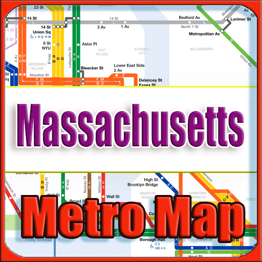 Massachusetts USA Metro Map