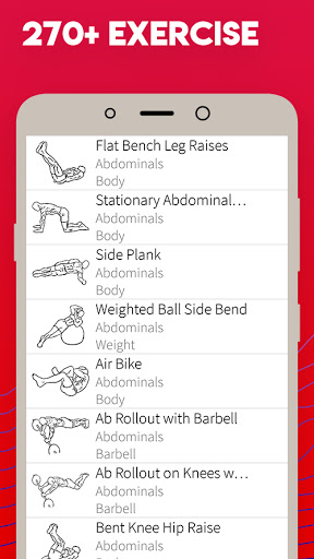 Android application Super Fitness screenshort