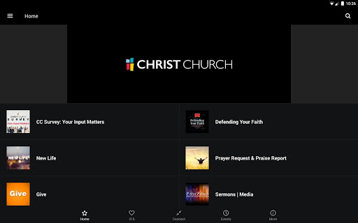 Screenshot of Christ Church USA