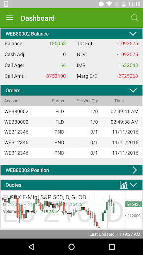 Android application RJO Mobile Trader screenshort