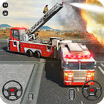 Cover Image of Download Fire Engine Truck Driving Sim  APK