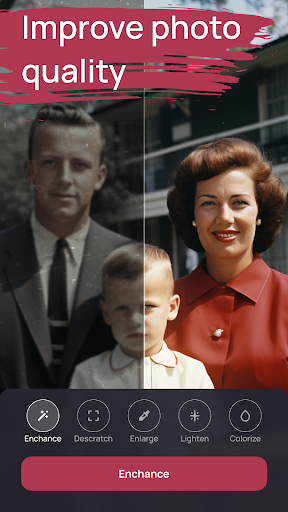 Android application FixMyPics - Restore Old Photos screenshort