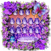 Lavender Water Drop Keyboard Theme  Icon