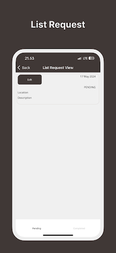 My F&S Maintenance Request Screen 3