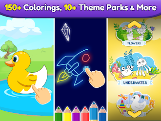 Game screenshot Coloring games for kids: 2-5 y mod apk