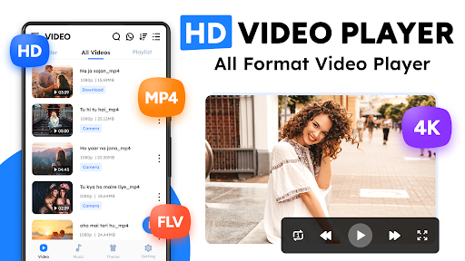 Android application HD Video Player screenshort