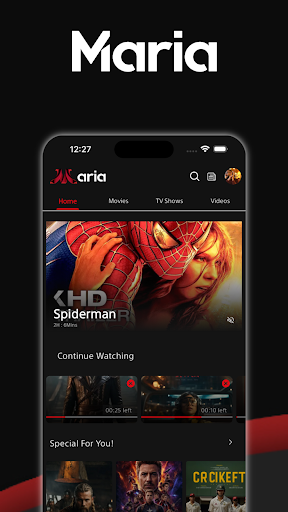 Android application Maria - Movies & Live Stream screenshort