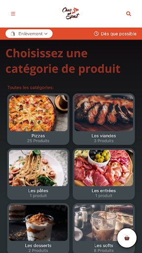 Android application Pizzeria Chez Spat screenshort