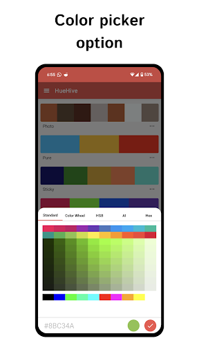 HueHive: Color Palette Manager Screen 2