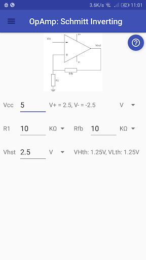 eCalc (OpAmp Calculator) Screenshot 1 - AppWisp.com